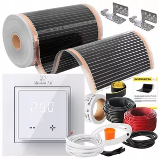 Mission Air® čierna strieborná PTC 160 W/m²
